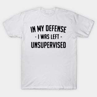 i was left unsupervised T-Shirt